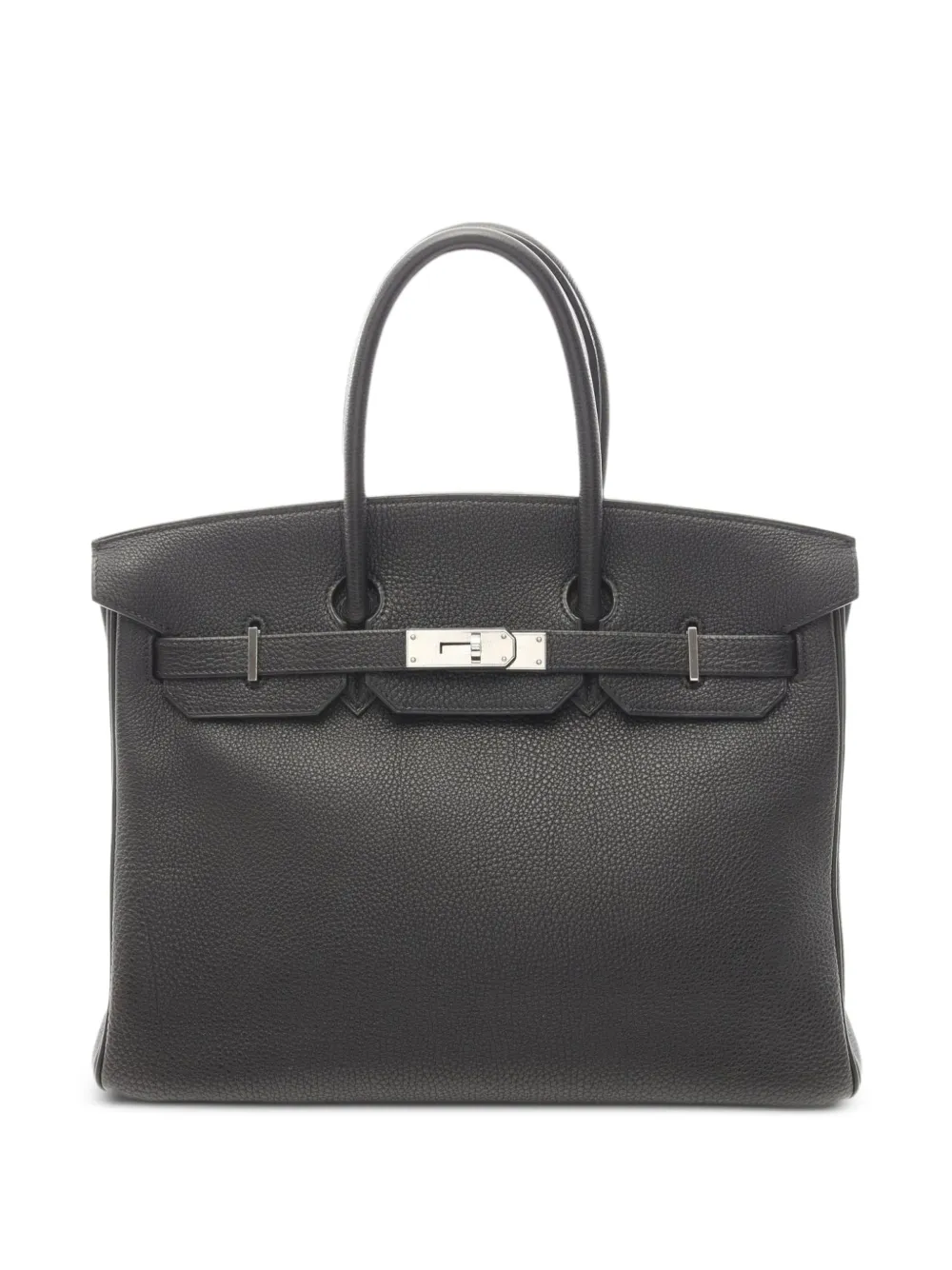 Hermès Pre-Owned 2002 35 Birkin Togo leather handbag - Nero