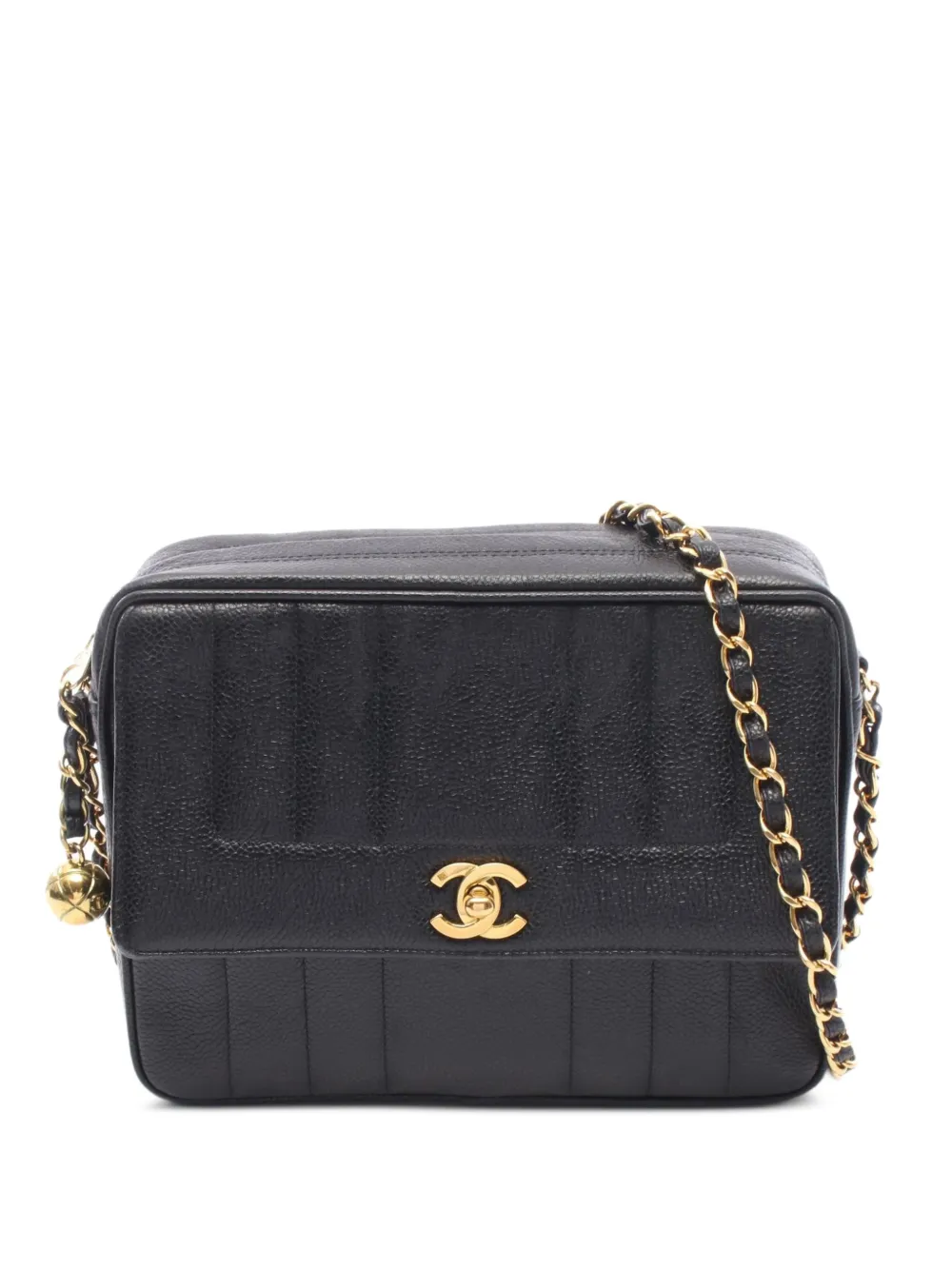 CHANEL Pre-Owned 1994-1996 Mademoiselle Caviar crossbody bag - Black