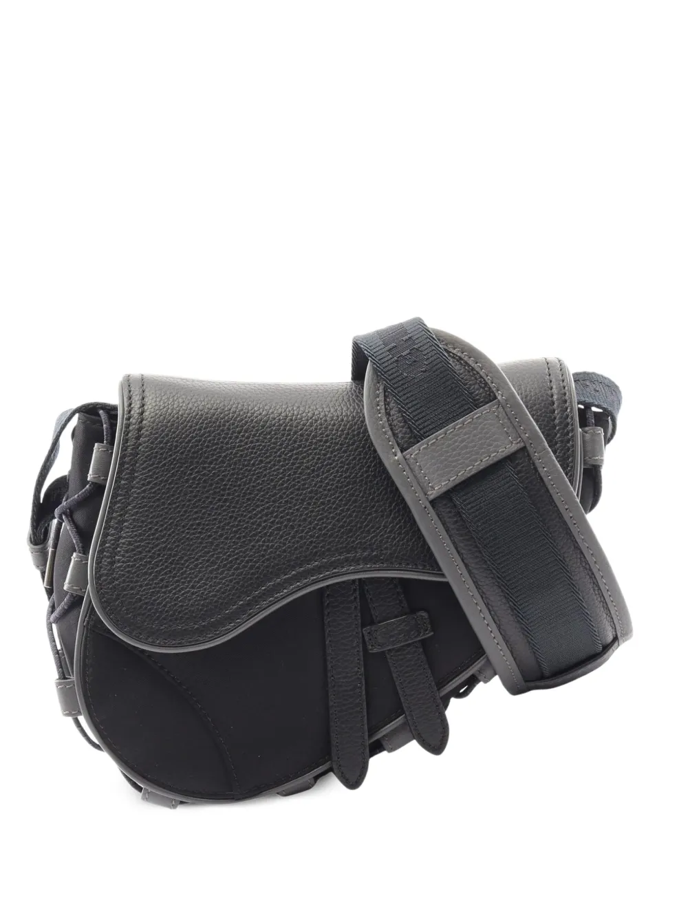 Christian Dior Pre-Owned 2010s x Sacai mini Saddle shoulder bag - Schwarz