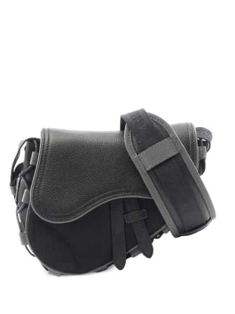 Christian Dior Pre-Owned bolsa de hombro Saddle mini 2010 en colaboración con Sacai