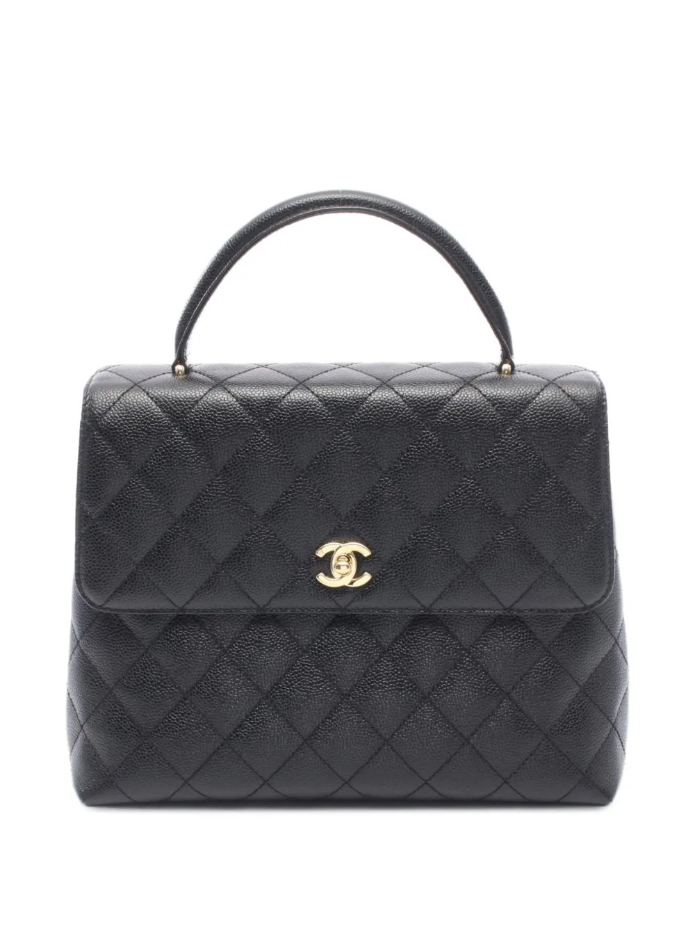CHANEL Pre-Owned 2003-2004 matelassé CC turn-lock handbag - Nero