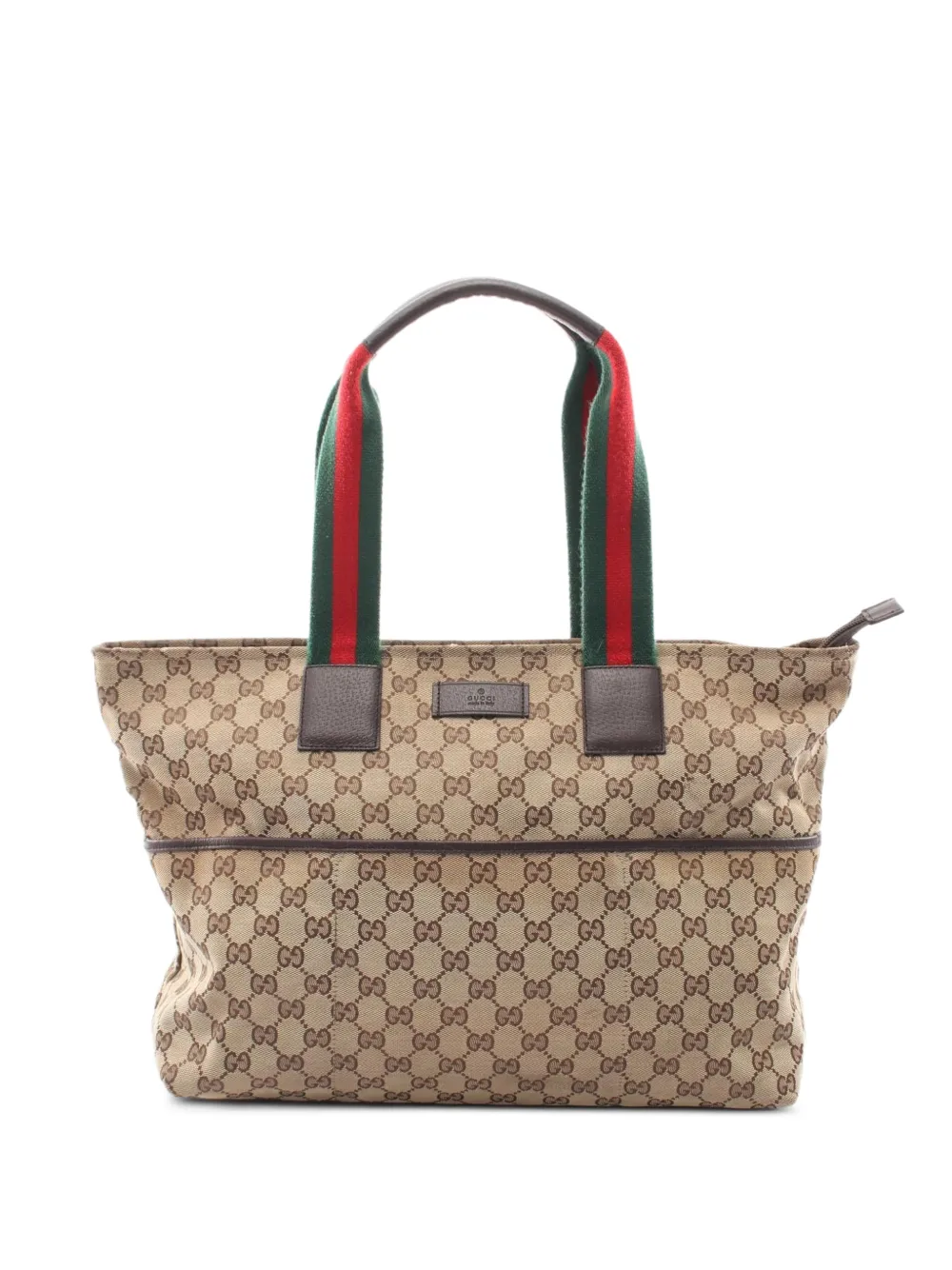 Gucci Pre-Owned 2000s GG Monogram Web shoulder bag - Toni neutri