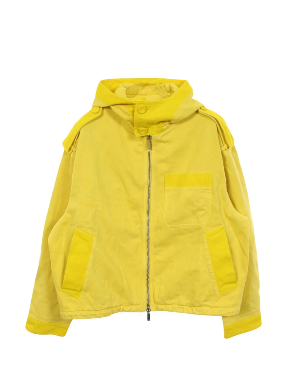 Christian Dior Pre-Owned 10s Peter Doig hooded denim jacket - Yellow