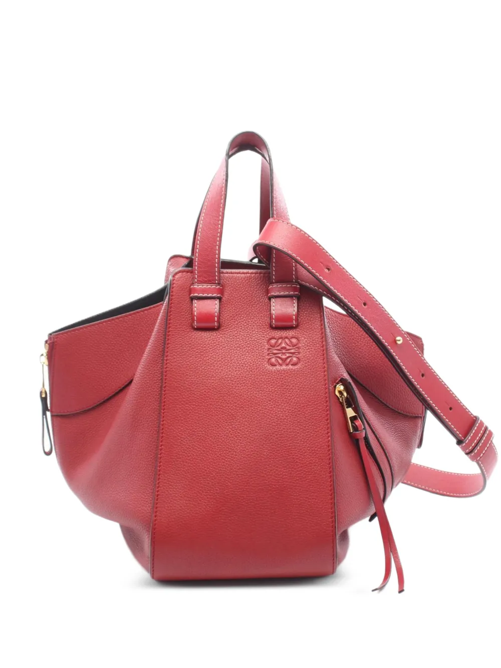 Loewe Pre-Owned 2000s small Hammock two-way handbag - Rosso