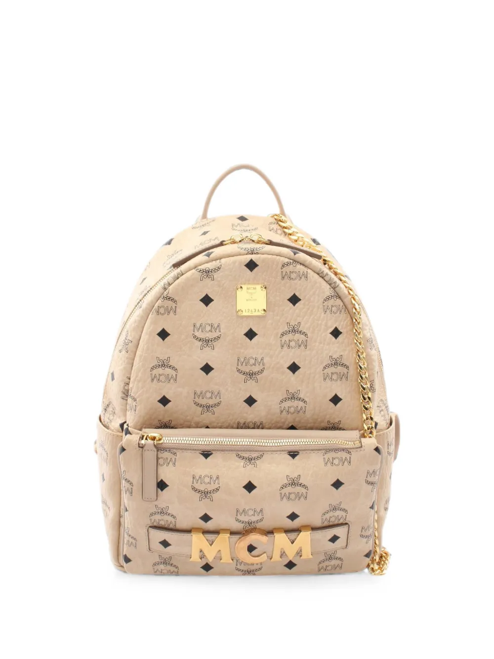 MCM Pre-Owned 2010s Visetos backpack - Toni neutri