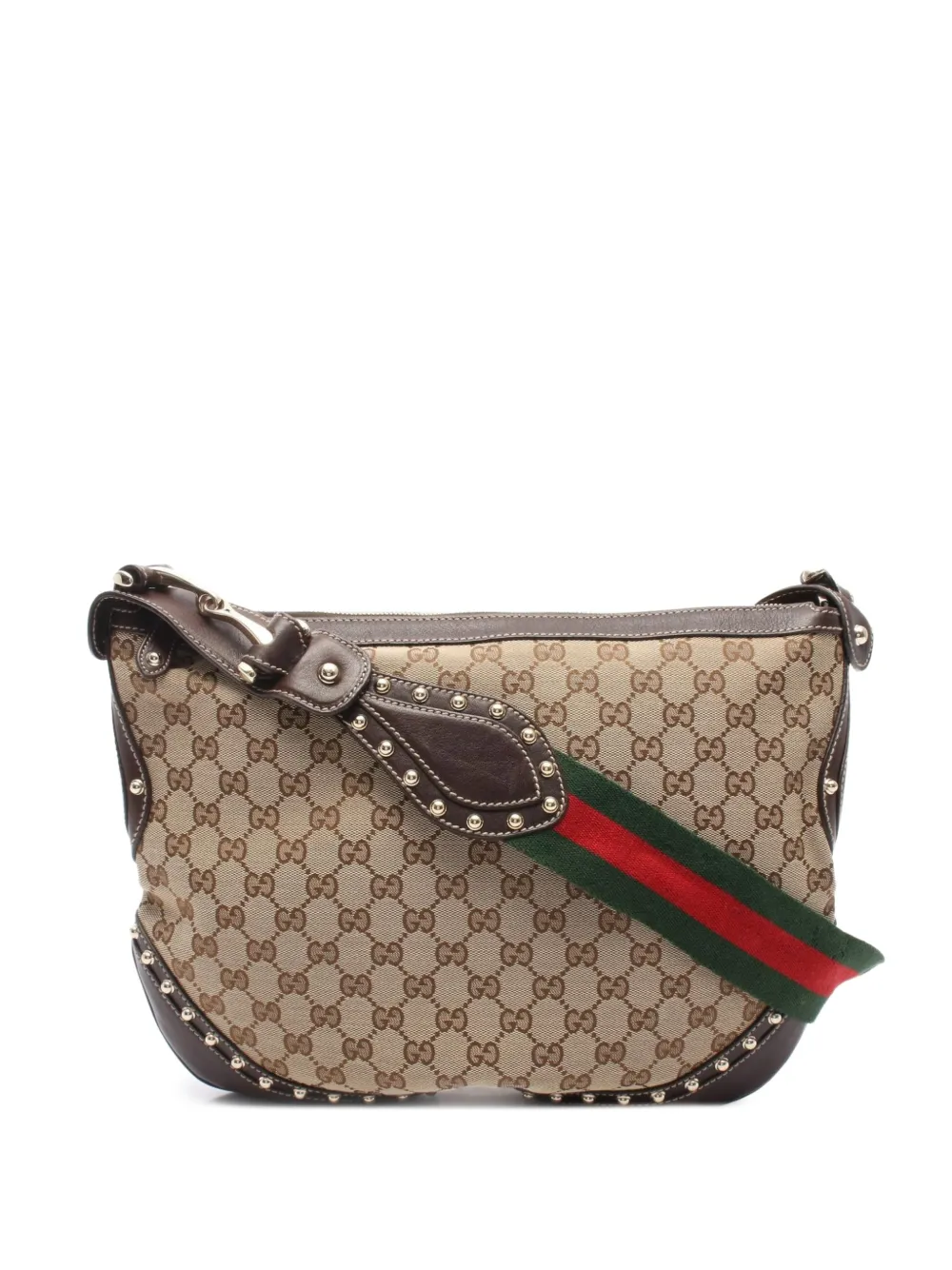 Gucci Pre-Owned 2010s GG canvas Sherry line shoulder bag - Toni neutri
