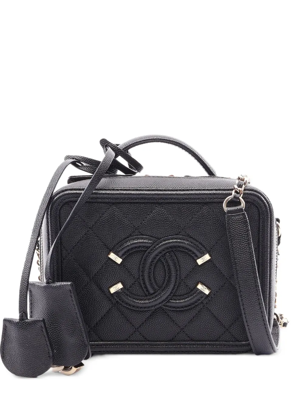 CHANEL Pre-Owned 2019 small CC Figley shoulder bag - Nero