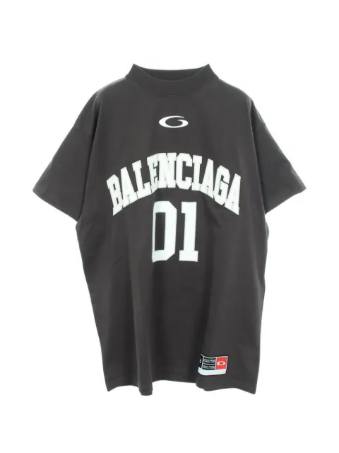 Balenciaga Pre-Owned 2010s logo-embroidered T-shirt