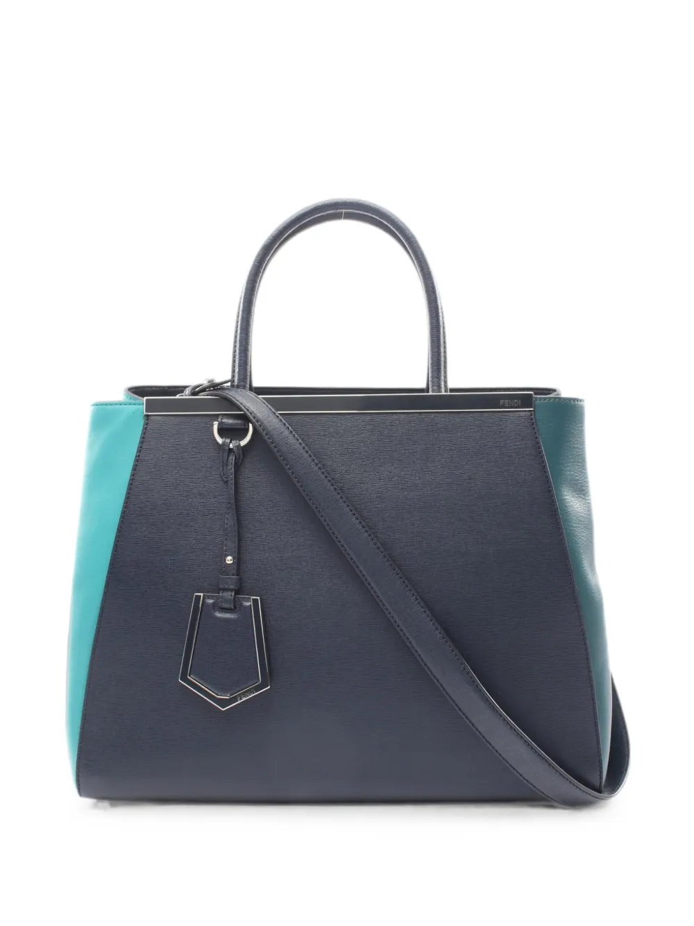 Fendi Pre-Owned 2000s 2JOURS leather handbag - Blu
