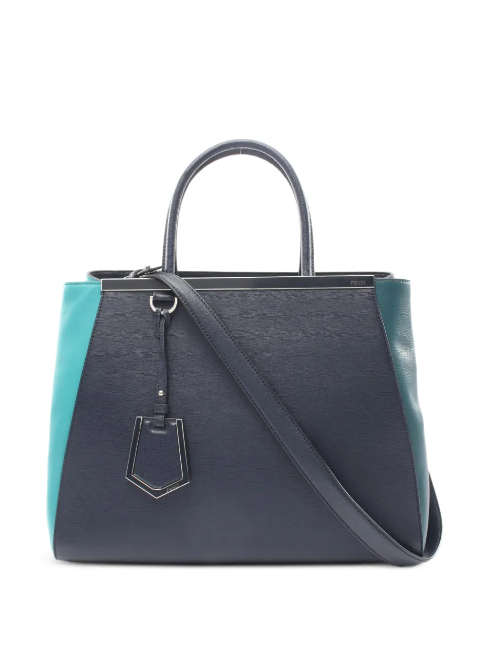Fendi Pre-Owned 2000s 2JOURS leather handbag - Blu
