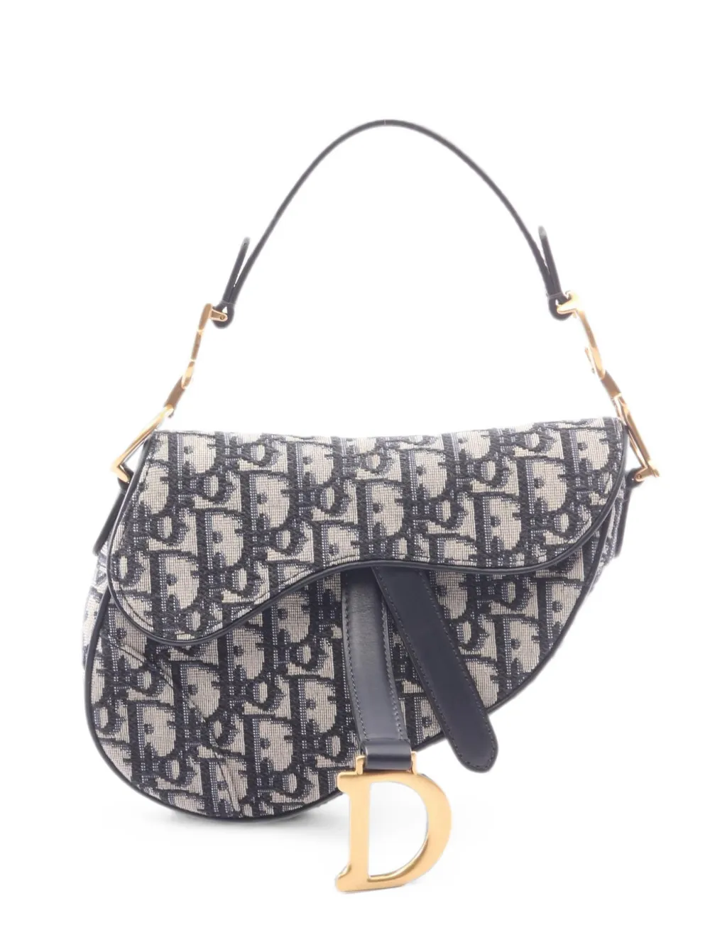 Christian Dior Pre-Owned 2010s mini Saddle Oblique handbag - Blue