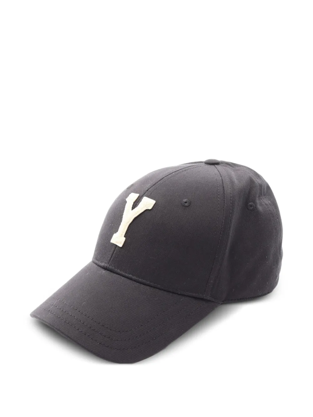 Saint Laurent Pre-Owned 2020s Y Varsity baseball cap - Nero