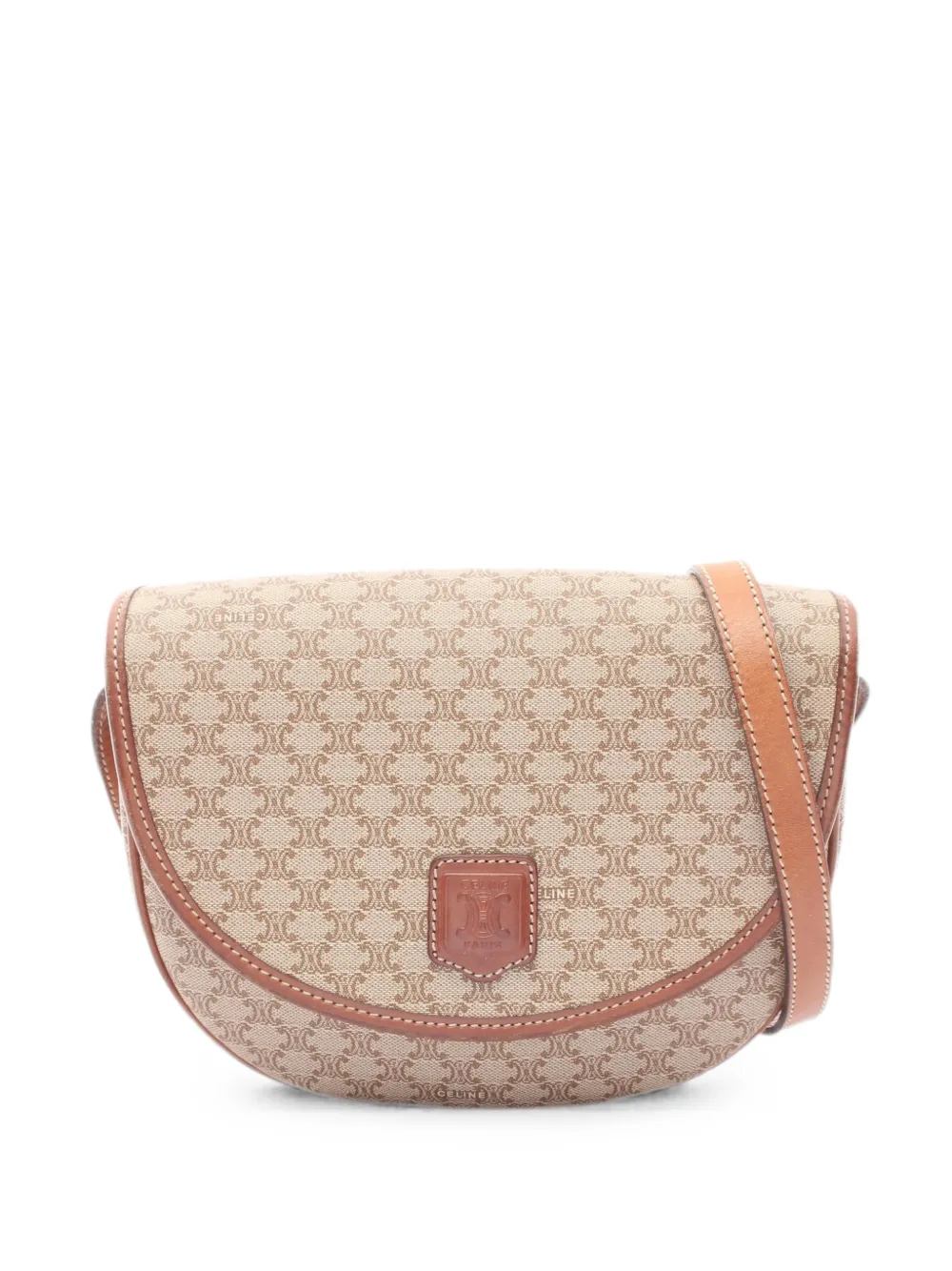 Celine Pre-Owned 2000s Triomphe cross body bag - Neutrals