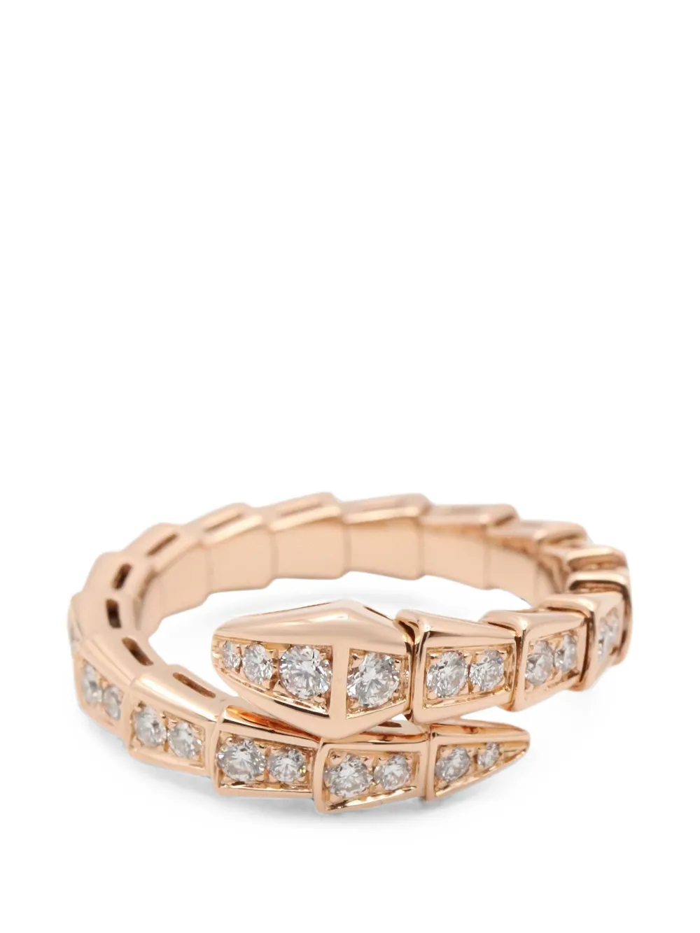 Bvlgari Pre-Owned Serpenti Viper diamond ring - Rosa
