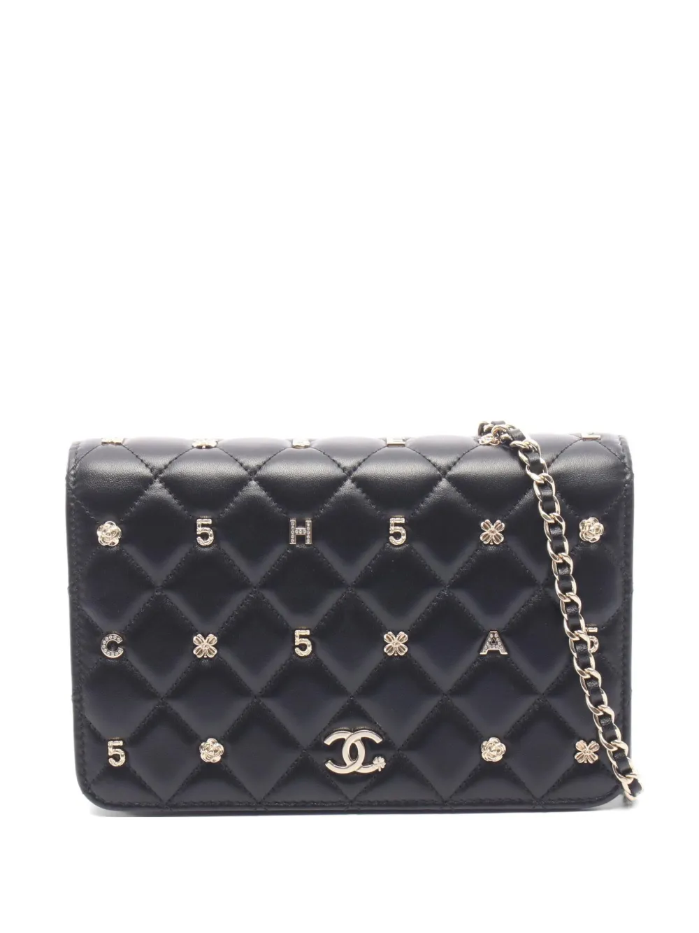 CHANEL Pre-Owned 2020-2021 diamond-quilting chain-strap shoulder bag - Nero