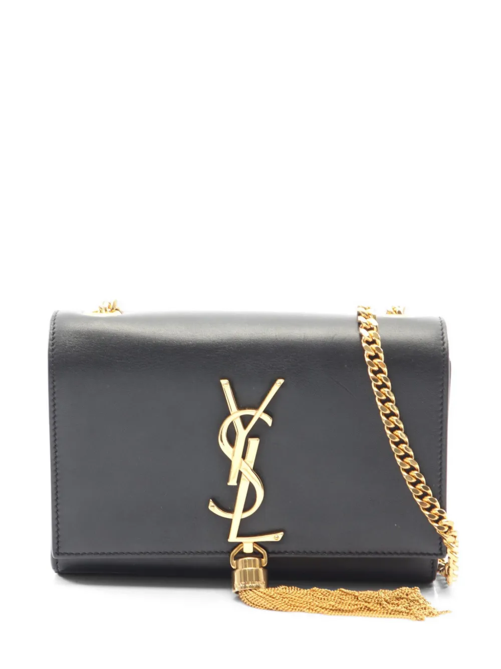 Saint Laurent Pre-Owned 2010s Kate chain-strap tassel-detail leather shoulder bag - Nero