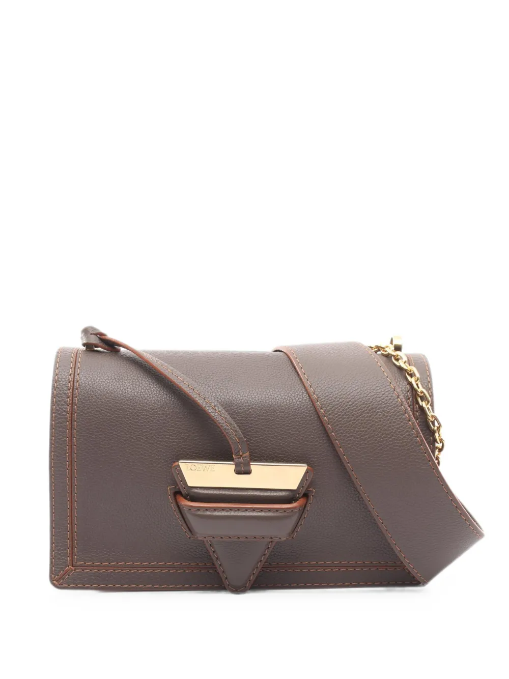 Loewe Pre-Owned 2010s Barcelona two-way leather shoulder bag - Brown