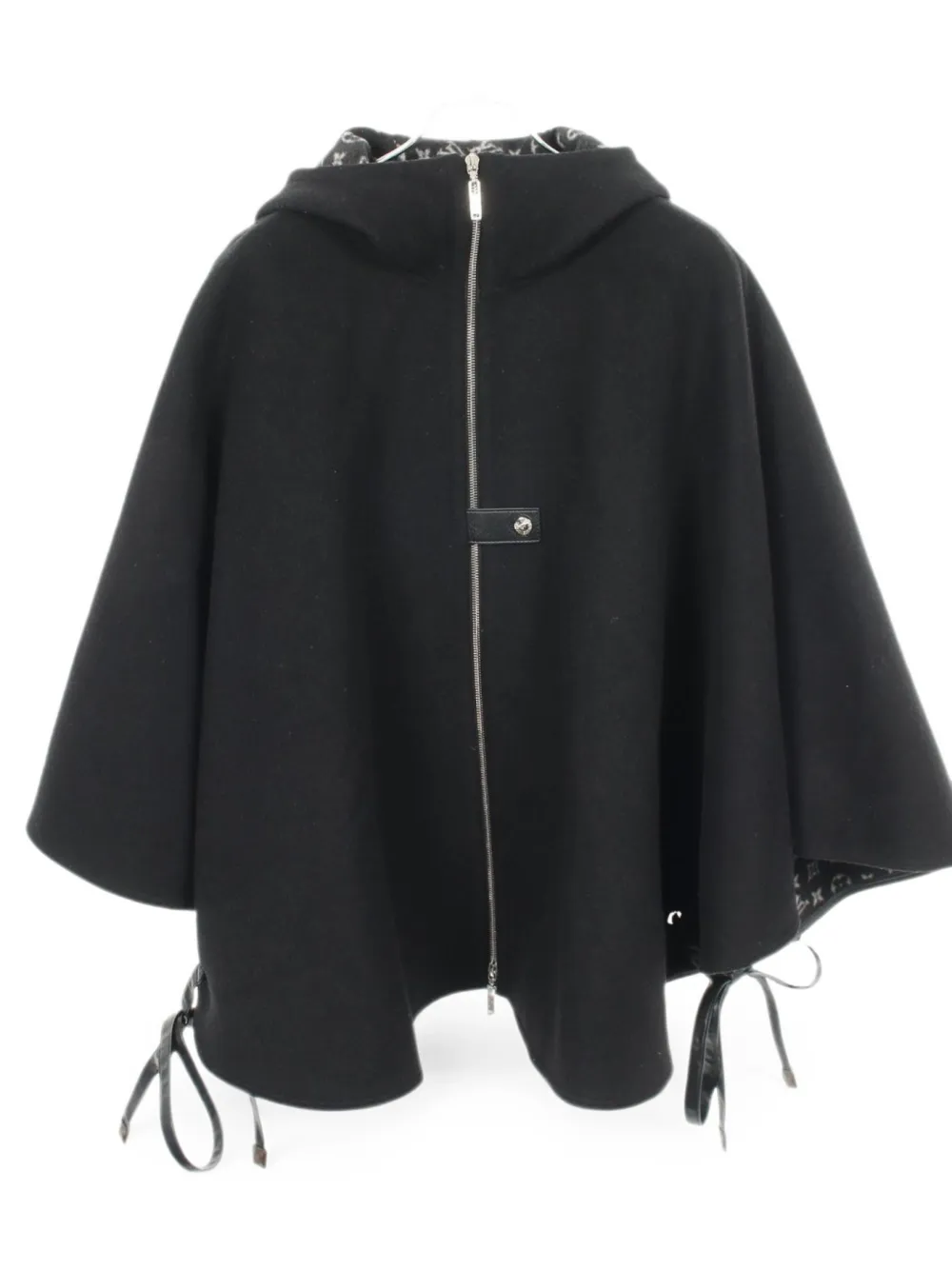 Louis Vuitton Pre-Owned 2010s Monogram Poncho mit Kapuze - Schwarz