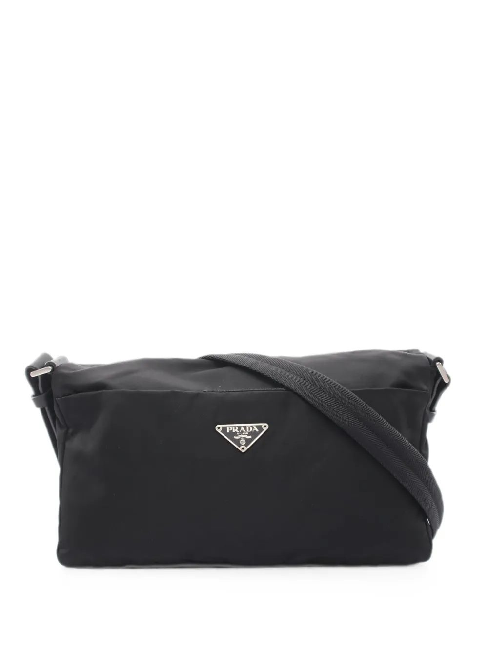 Prada Pre-Owned 00s triangle-logo shoulder bag - Nero