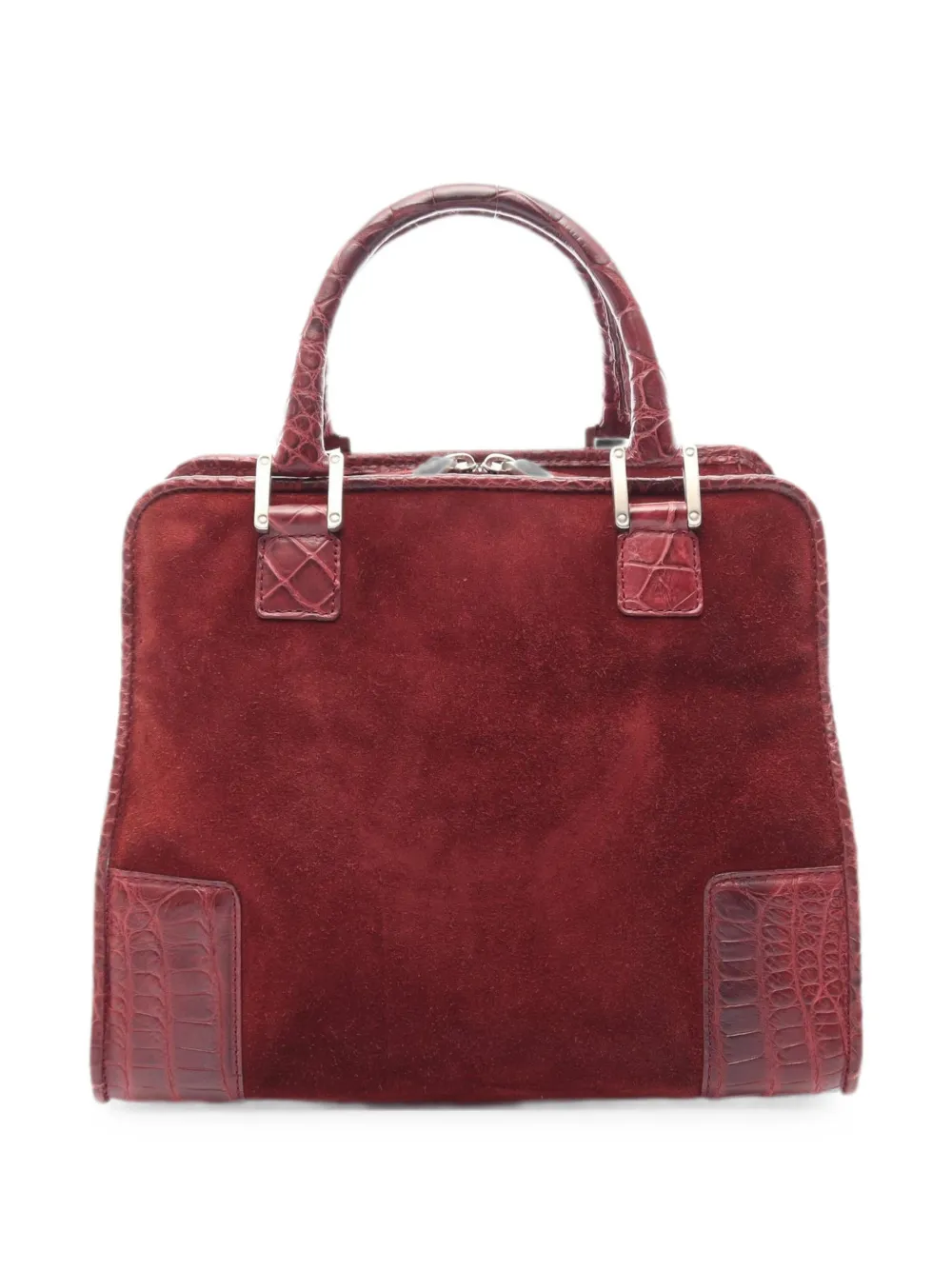 Loewe Pre-Owned 2000s Amazona suede handbag - Red