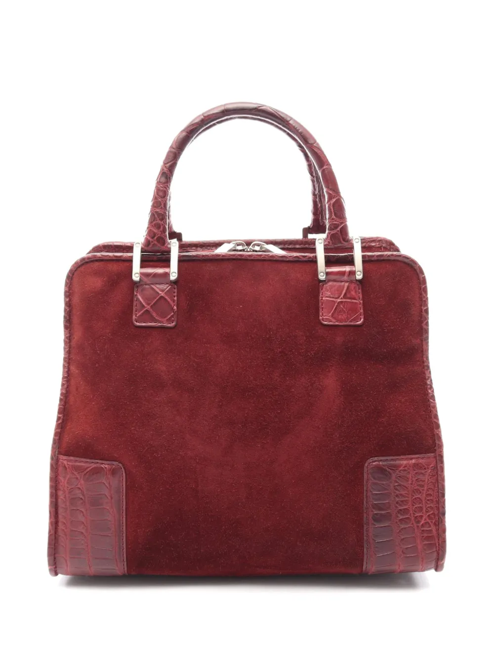 Loewe Pre-Owned 2000s Amazona suede handbag - Rosso