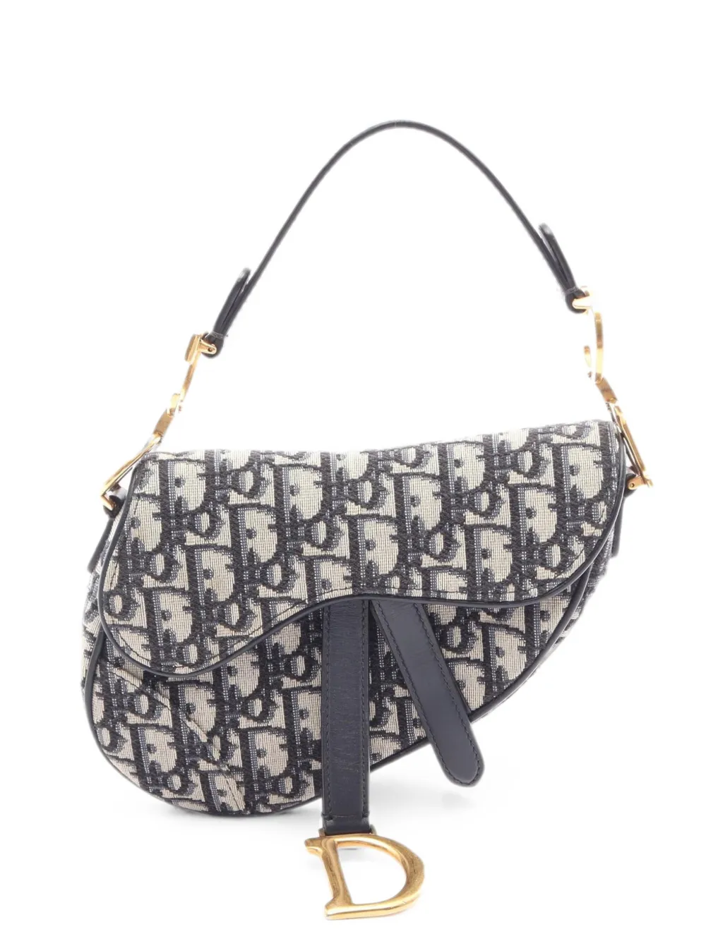 Christian Dior Pre-Owned 2010s mini Oblique Saddle handbag - Blue