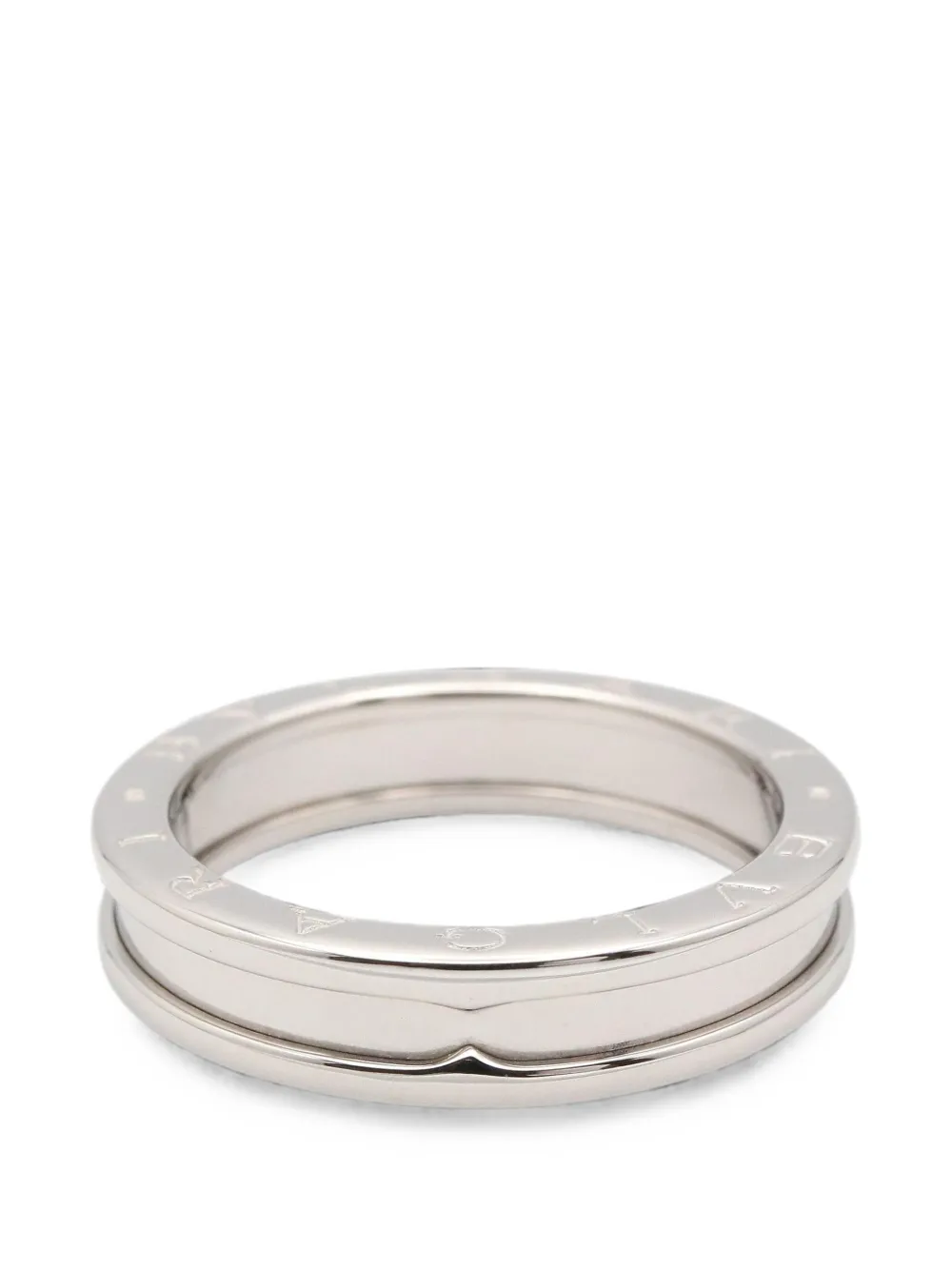 Bvlgari Pre-Owned 2010s B-zero1 logo-engraved ring - Argento