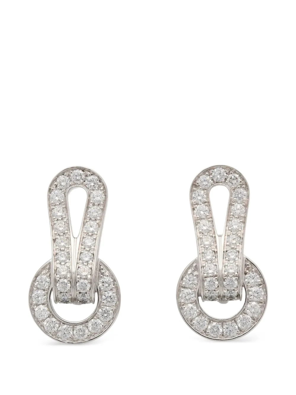 Cartier Agraff diamond earrings - Silber