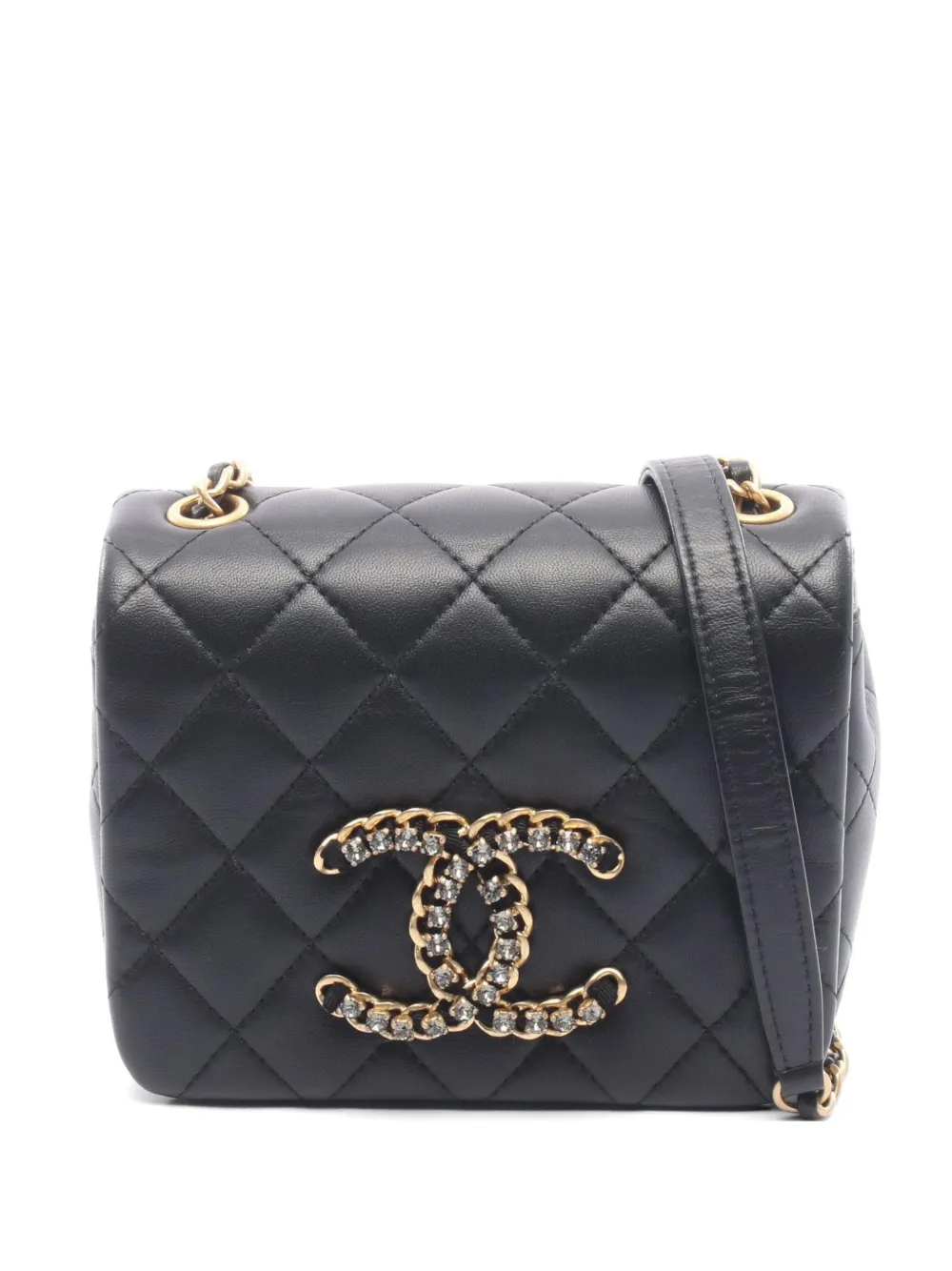CHANEL Pre-Owned 2021s CC-detail mini bag - Nero