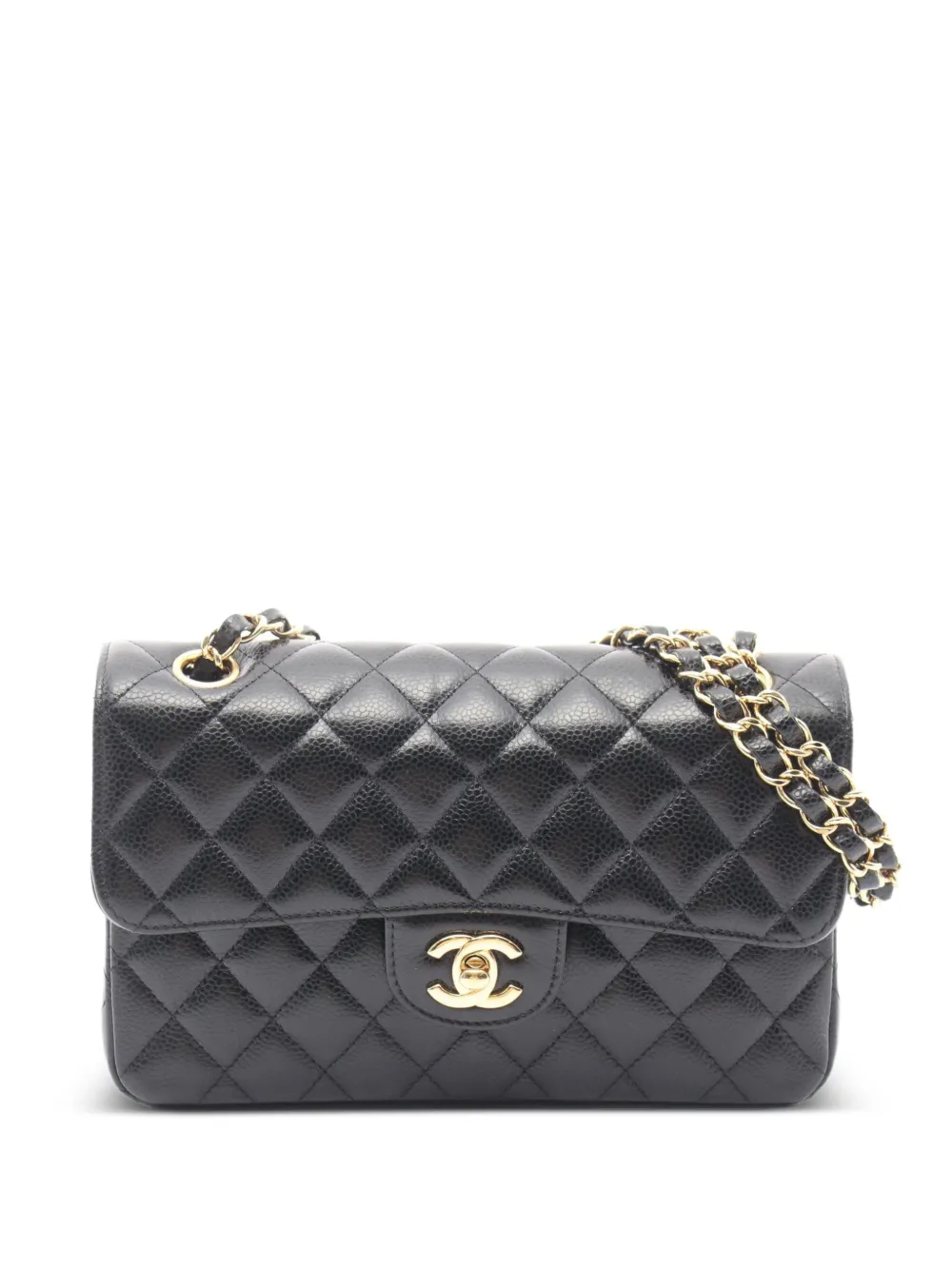 CHANEL Pre-Owned 2017-2018 Matelassé Caviar shoulder bag - Black