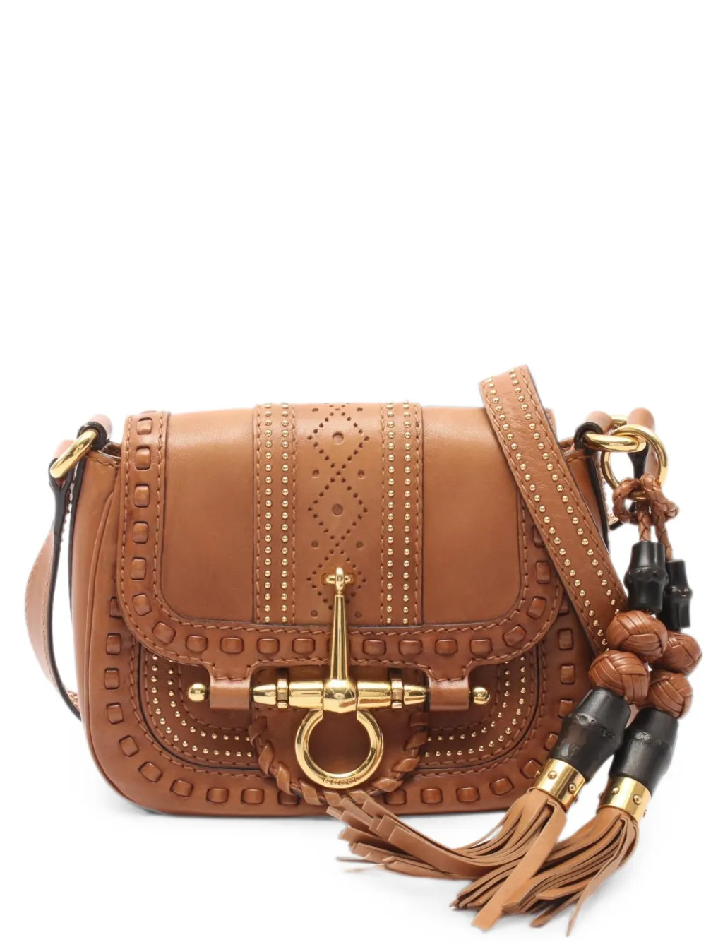 Gucci Pre-Owned 2000s Bamboo Horsebit shoulder bag - Marrone