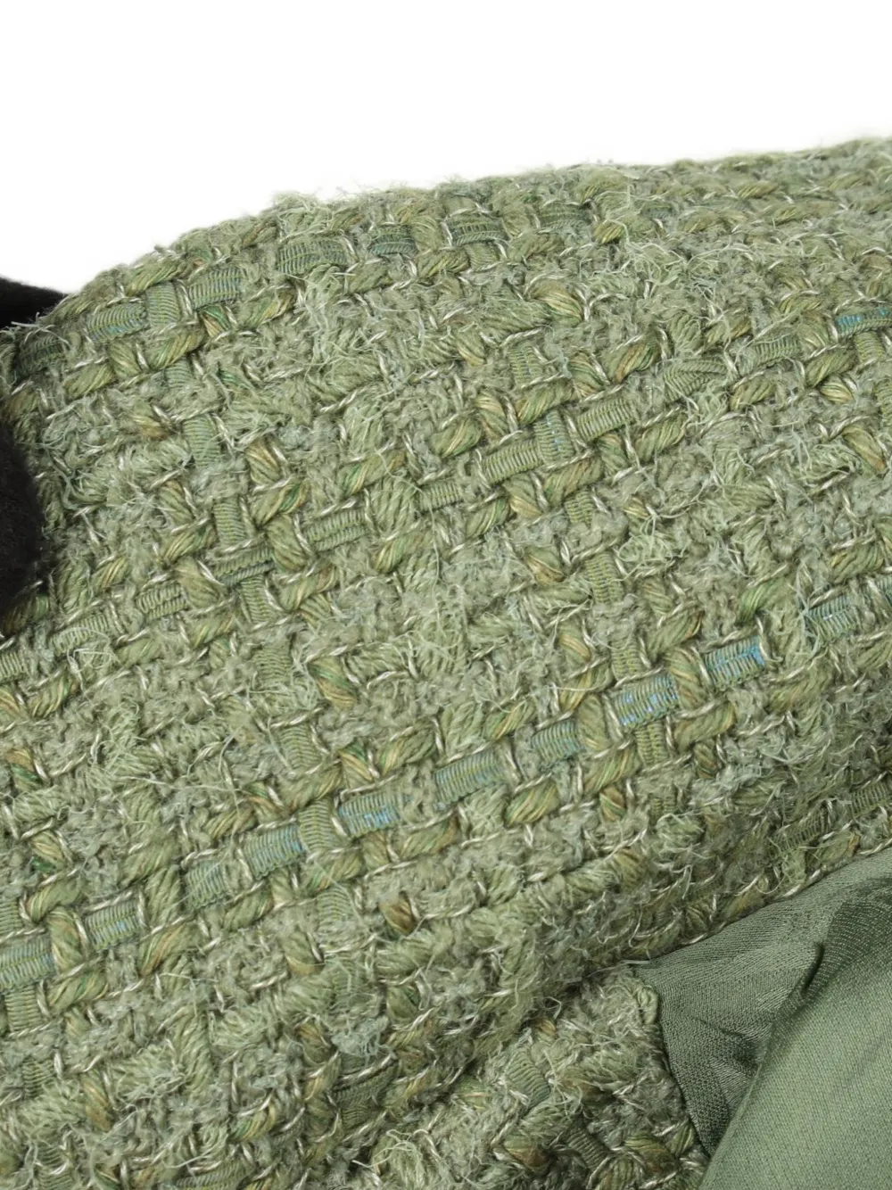 CHANEL Pre-Owned 1986-1988 Cocomark button-down tweed wool jacket - Grün