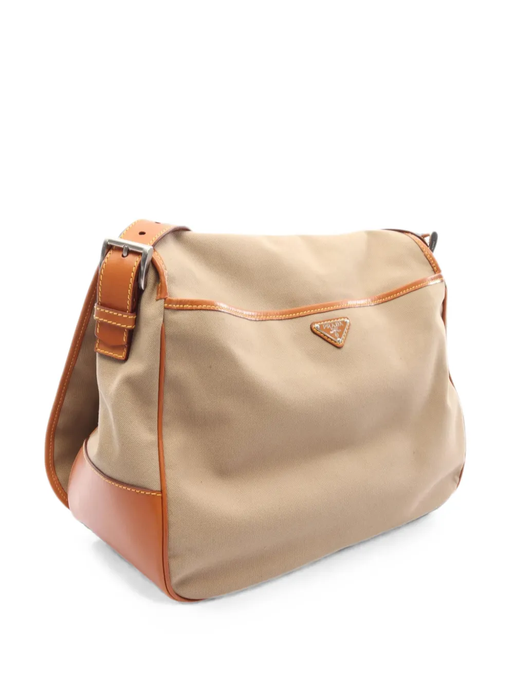 Prada Pre-Owned 2000s Canapa shoulder bag - Toni neutri