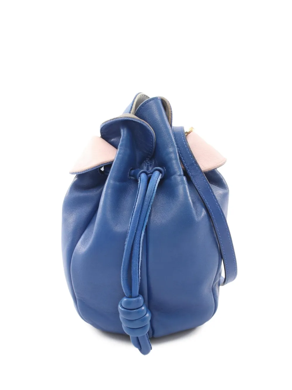 Loewe Pre-Owned 2000s micro Flamenco bucket bag - Blau