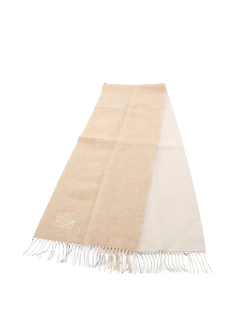 Loewe Pre-Owned 2010s Anagram bicolor scarf - Toni neutri