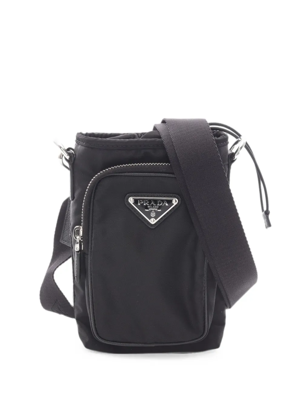 Prada Pre-Owned 2010s triangle-logo shoulder bag - Nero