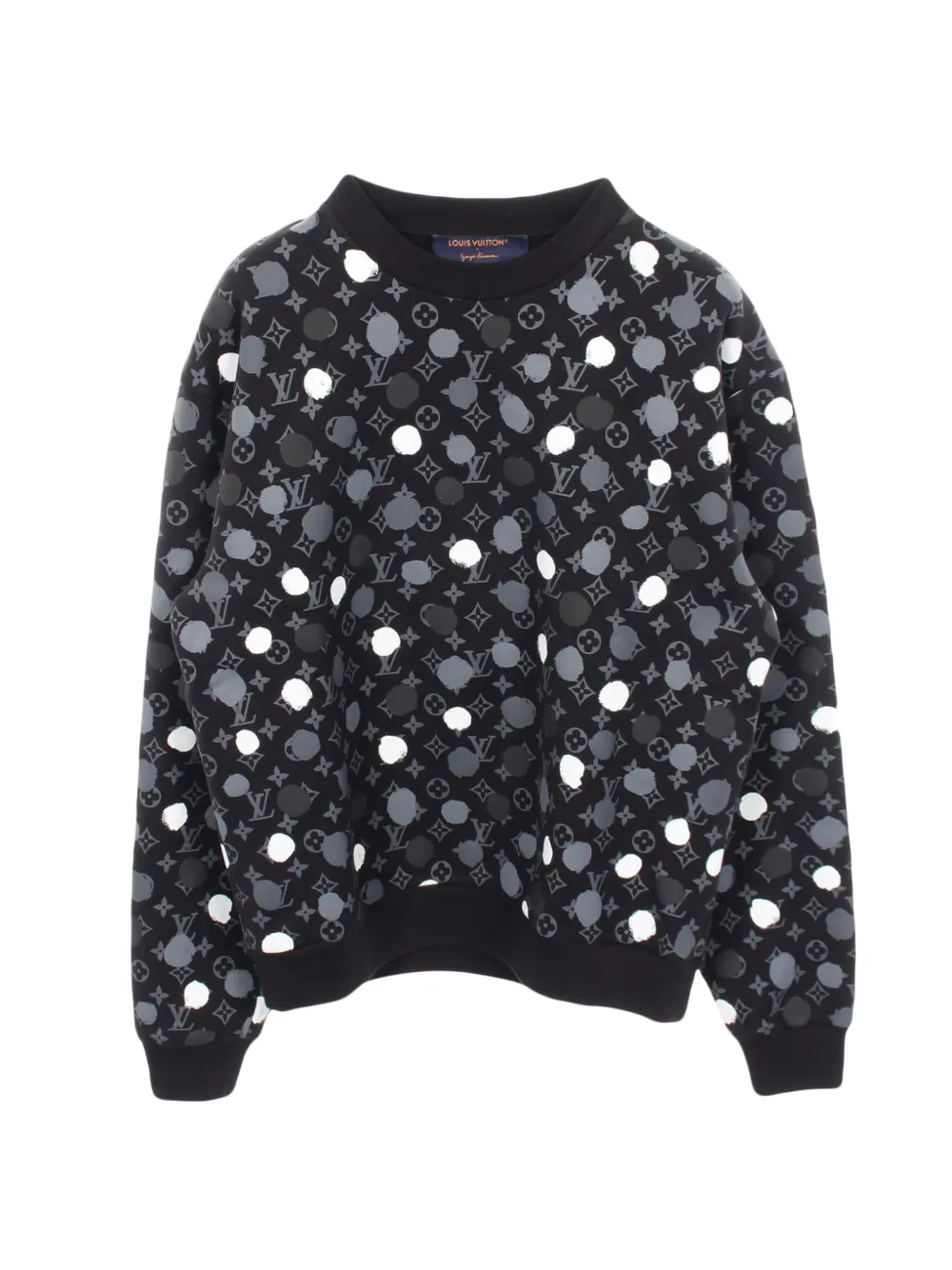 Louis Vuitton Pre-Owned x Yayoi Kusama 2010s Dot Monogram sweatshirt - Nero