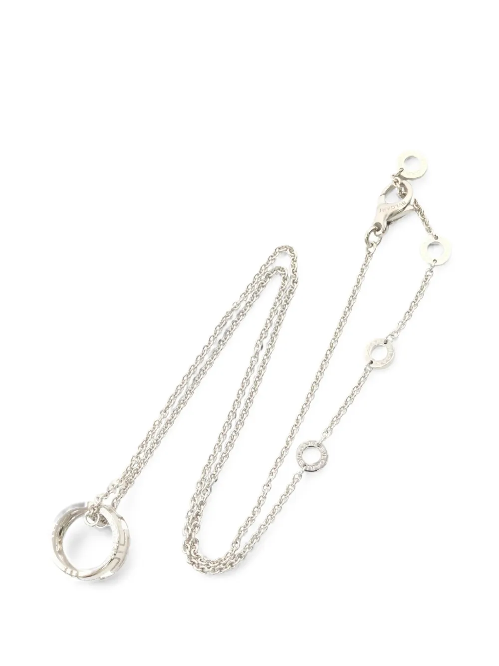 Bvlgari Pre-Owned 2010s Parentesi ring-detail necklace - Silber