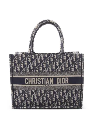 Christian Dior Pre-Owned Book Houndstooth Tote Bag | Black | FARFETCH