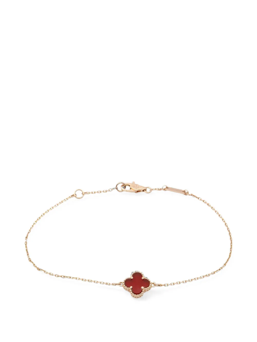 Van Cleef & Arpels Pre-Owned 2010s Sweet Alhambra carnelian bracelet - Rosa