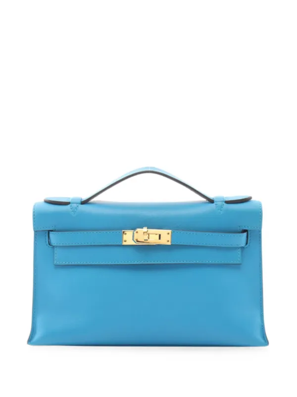 Hermès Pre-owned 2016 Kelly Cut Handbag in Blue