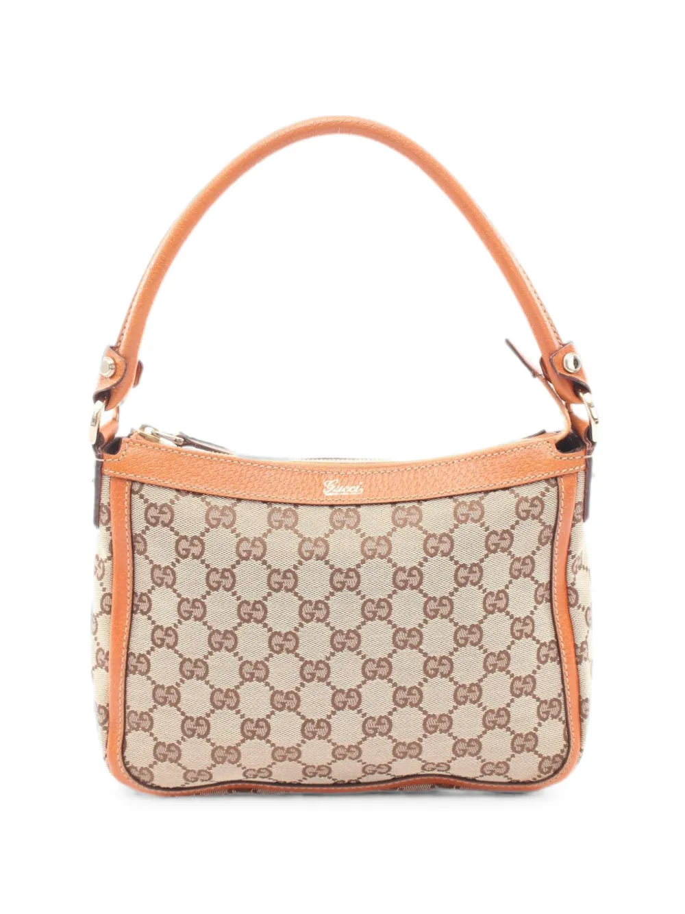 Gucci Pre-Owned 2000s GG-canvas leather-trimmed tote bag - Nude