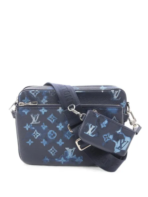 Louis Vuitton Pre-Owned 2021 Trio Monogram Shadow Watercolor messenger bag