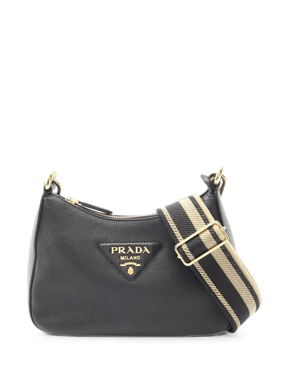 Prada Pre-Owned 2010s Vitello Dino shoulder bag - Nero
