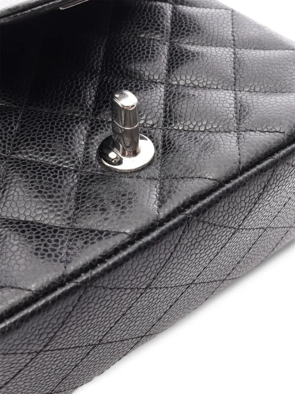 CHANEL Pre-Owned 2009-2010 Matelassé mini-schoudertas Zwart