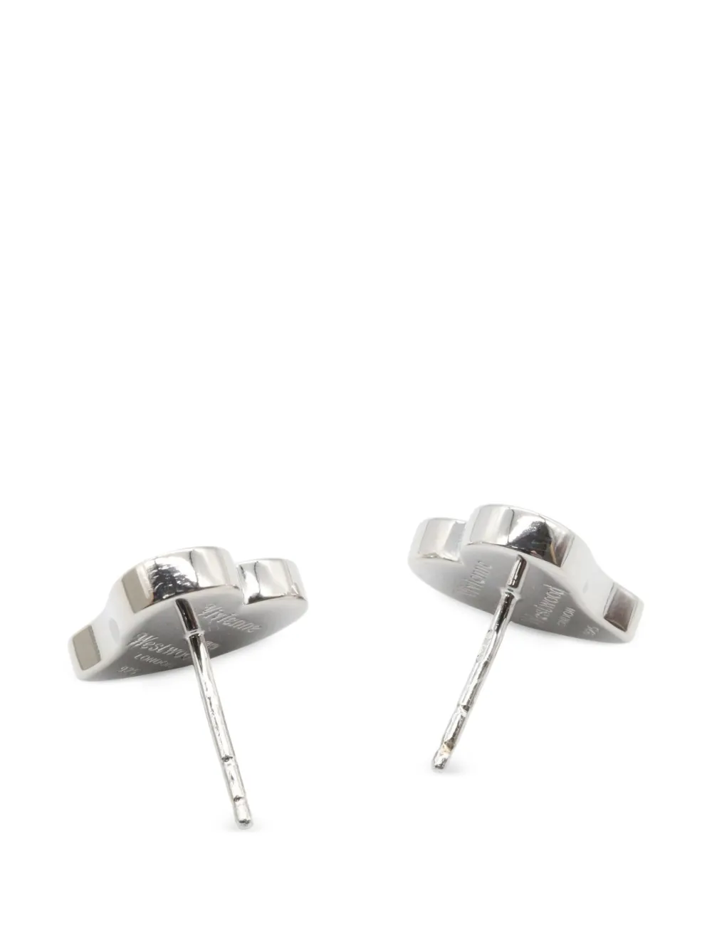 Vivienne Westwood Pre-owned 2020s Orb Heart Earrings in Silver, view 3