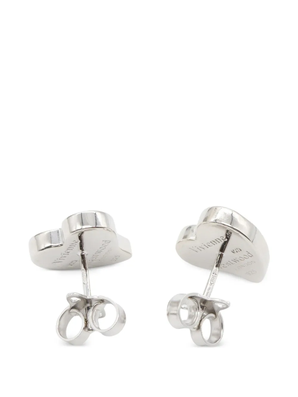 Vivienne Westwood Pre-owned 2020s Orb Heart Earrings in Silver, view 2