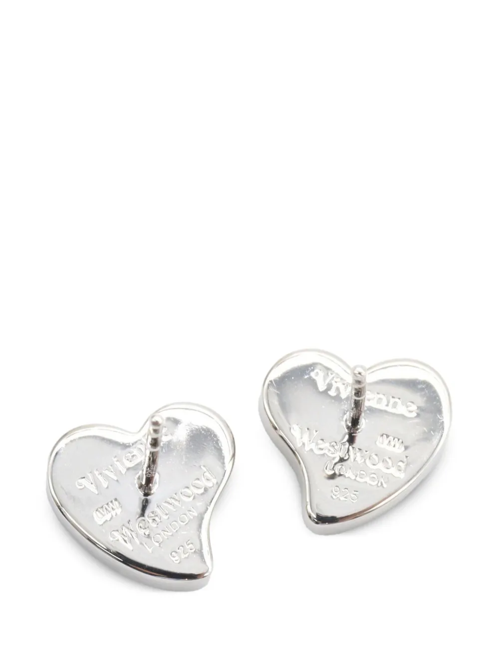 Vivienne Westwood Pre-owned 2020s Orb Heart Earrings in Silver, view 4