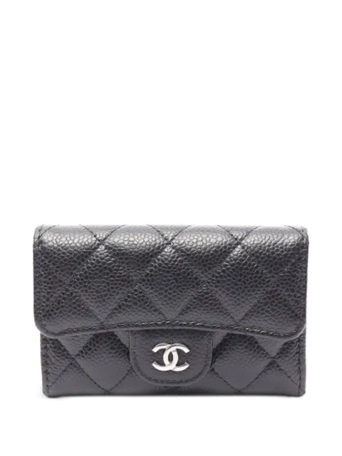 CHANEL Pre-Owned 2019 matelassé Caviar-leather wallet