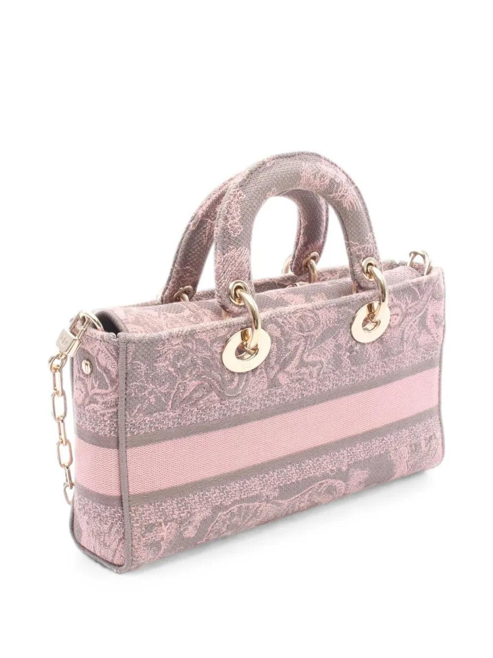 Dior Pre-owned 2010s Lady D-joy Canvas Handbag in Pink, view 2